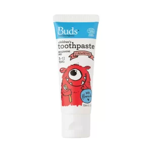 BUDS CHILDREN'S TOOTHPASTE STRAWBERRY WITH FLUORIDE 10ML