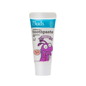 BUDS CHILDREN'S TOOTHPASTE BLACKCURRANT WITH FLUORIDE 10ML