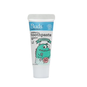 BUDS CHILDREN'S TOOTHPASTE PEPPERMINT WITH XYLITOL 10ML