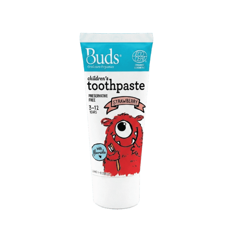 BUDS CHILDREN'S TOOTHPASTE STRAWBERRY WITH FLUORIDE 10ML