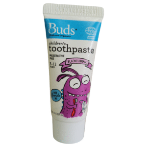 BUDS CHILDREN'S TOOTHPASTE BLACKCURRANT WITH FLUORIDE 10ML